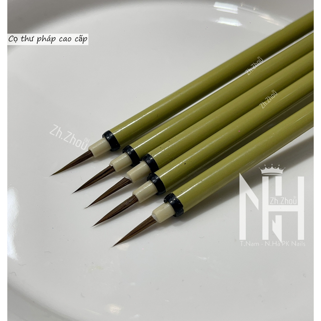 Cọ thư pháp vẽ móng, cọ tô vẽ màu nước, phụ kiện nail chính hãng