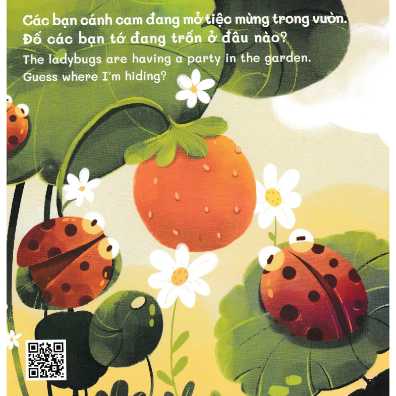 Sách - Bộ 4 Cuốn Sách Ehon Trốn Tìm Song Ngữ Cho Bé: Trốn Tìm Cùng Động Vật - Rau Củ Quả - Hình Khối Vui Vẻ - Hòa Tan