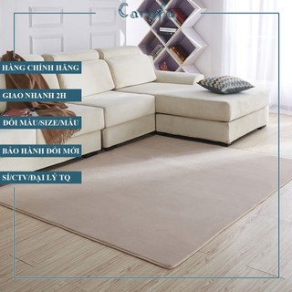 Thảm tròn trải sàn phòng khách,phòng ngủ màu Lac đà size 100cm 120cm 160cm | Nhung NỈ | lông ngắn một màu