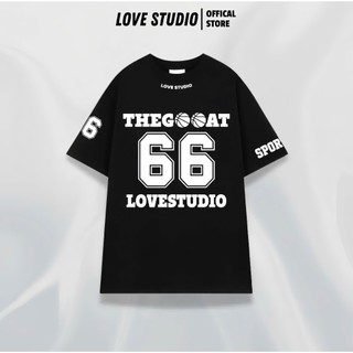 Áo Thun LoveIStudio 66 THEGOOAT Sports Unisex Form Rộng Nam Nữ Prenium Cotton 100% Cổ Tròn tặng kèm Box [A099]