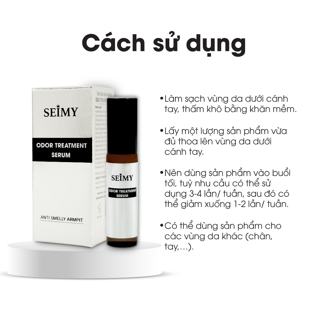 Ảnh Serum giảm mùi hôi chân, nách SEIMY - Odor Treatment Serum 5ml 3
