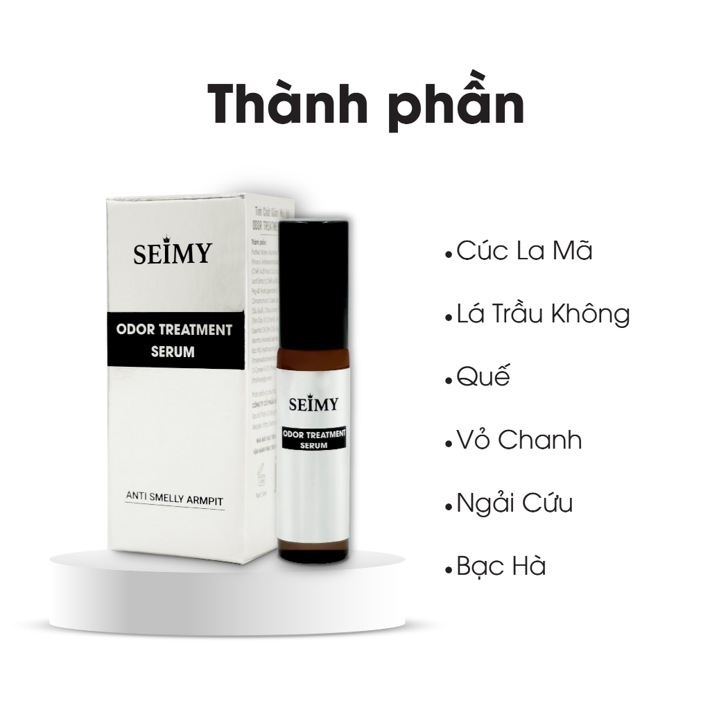 Ảnh Serum giảm mùi hôi chân, nách SEIMY - Odor Treatment Serum 5ml 4
