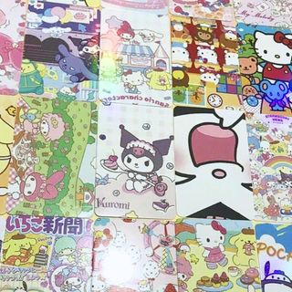 Card Sanrio Kuromi Cinnamoroll Melody Hộp 50 Hình Bo Góc Cute Lomo Hologram Timo QT68