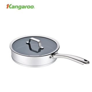 Chảo inox Kangaroo 5 lớp đáy từ 28cm KG01F128