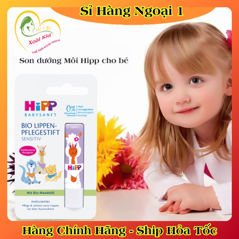[auth] Son dưỡng môi hữu cơ HIPP BIO trẻ em cao cấp an toàn cho bé - Nội địa Đức Đủ Bill [Hot]
