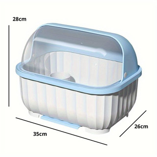 Kệ Úp Bát Đĩa Có Nắp Đậy Tránh Bụi Bẩn, Chạn Bát Bontra Nhựa Cao Cấp Kèm Khay Ráo Nước