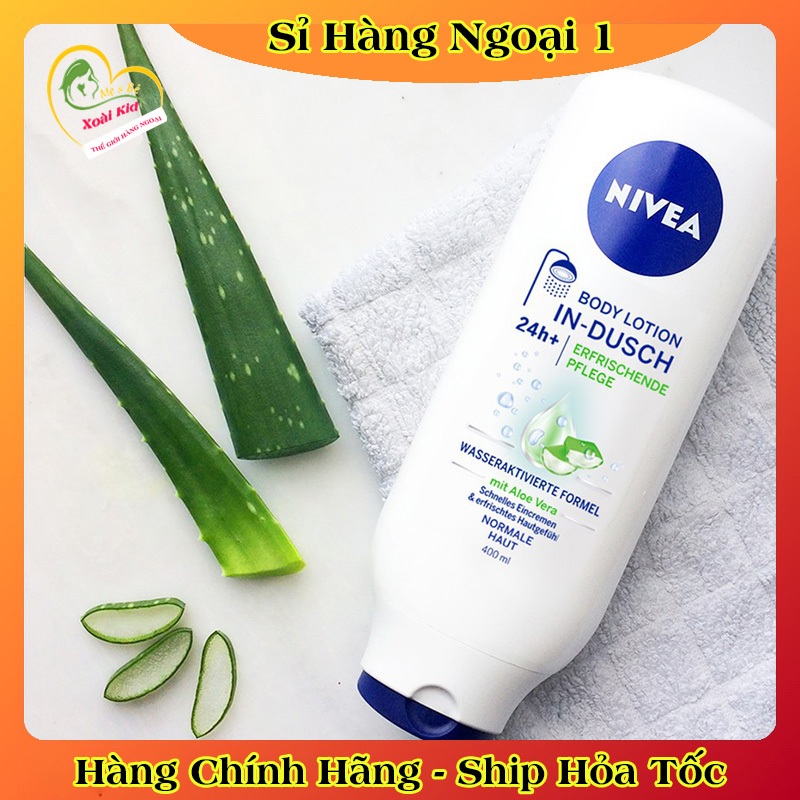 [auth] Kem xả tắm và dưỡng trắng toàn thân Nivea 400ML – Nội địa Đức Đủ BILL [Hot]