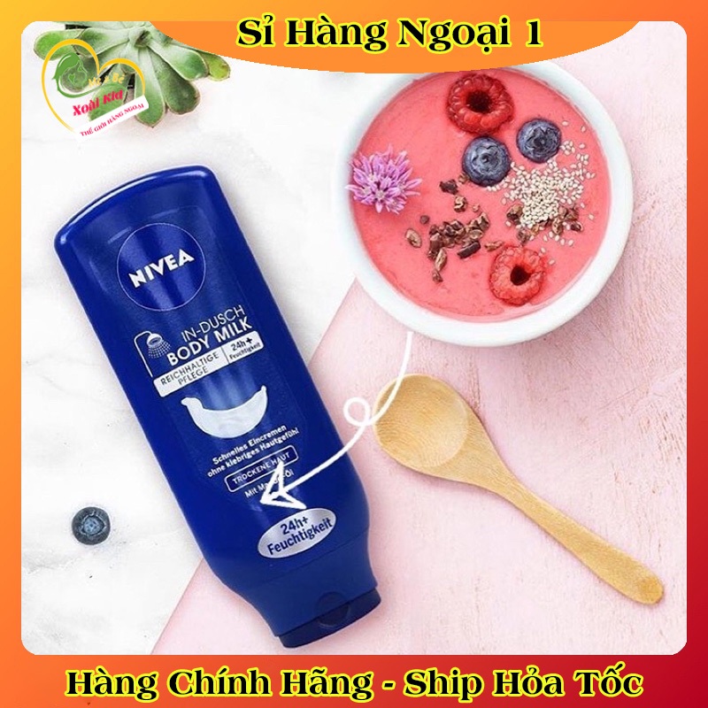 [Hàng Nội Địa Đức] Kem tắm xả Nivea chăm sóc và dưỡng da toàn thân của Đức- Date mới nhất Đủ Bill