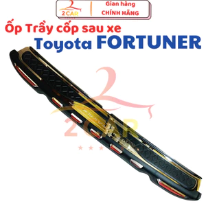 Ốp Chống Trầy Cốp Ngoài Xe Fortuner 2006 - 2025, nhựa đen 3D nhiều INOX phản quang, XỊN