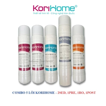 Bộ 5 lõi lọc nước Korihome WPK-838 nhập khẩu Hà Quốc dùng cho máy lọc nước Korihome WPK-838