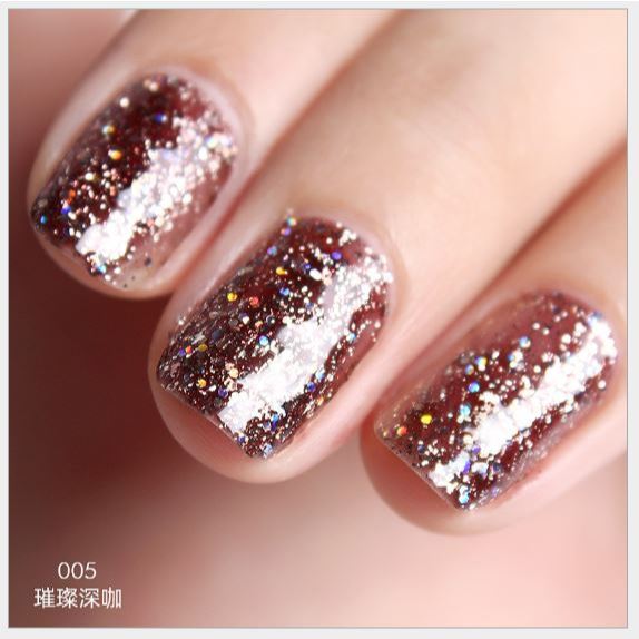 Sơn gel AS chọn lẻ 6 màu nhũ KC chai 15ml