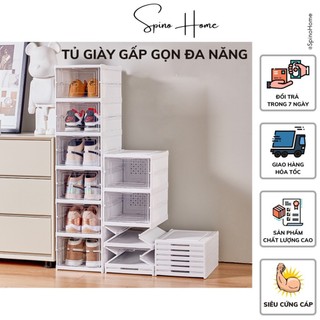 Tủ Giày Gấp Gọn, Kệ Giày,Hộp Giày Đa Năng Tiện Lợi,Hộp Trưng Bày Chắc Chắn Bền Đẹp Bảo Hành 12 Tháng