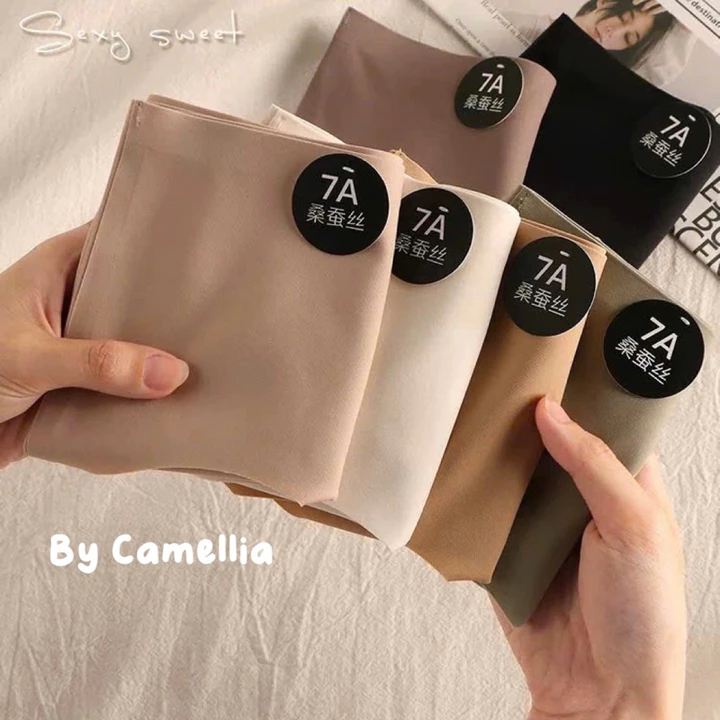Quần lót su trơn basic không viền - Quần lót su lạnh cao cấp không viền 7A By Camellia QL68