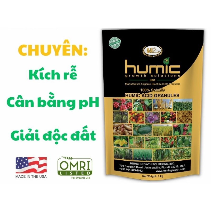 HUMIC MỸ 1 gói/ 1kg pha 1000 lít nước (Dạng hạt) | Shopee Việt Nam