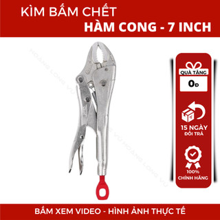 Kìm bấm chết Milwaukee 48-22-3421 kìm hàm cong 7 inch 18cm, kìm bấm khóa, kìm chết chính hãng