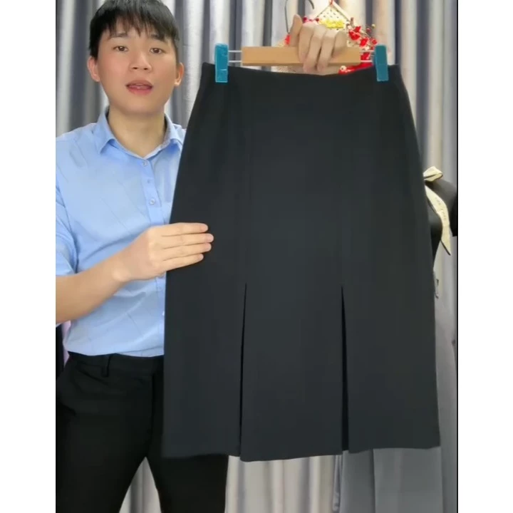 Chân Váy Công Sở Dài Qua Gối Chân Váy Công Sở Hàn Quốc Có Ảnh Thật Ở Cuối 2 li ốp 66
