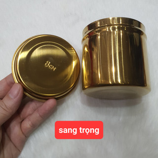 -Siêu phẩm hũ bông 8cm mạ màu Vàng sang trọng đẳng cấp