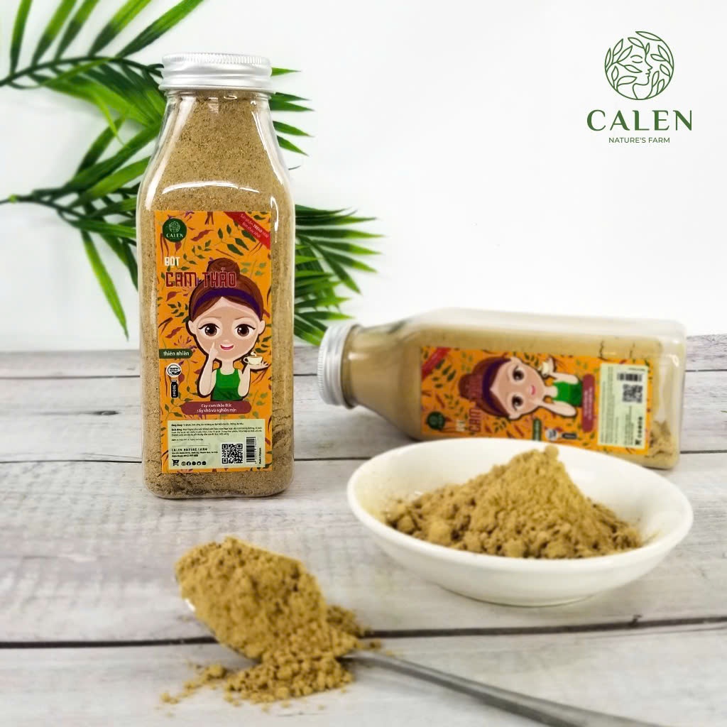 Bột mặt nạ cam thảo Calen Nature's Farm làm đẹp, dưỡng trắng da giảm thâm, giúp da mịn màng, hồng hào trắng sáng