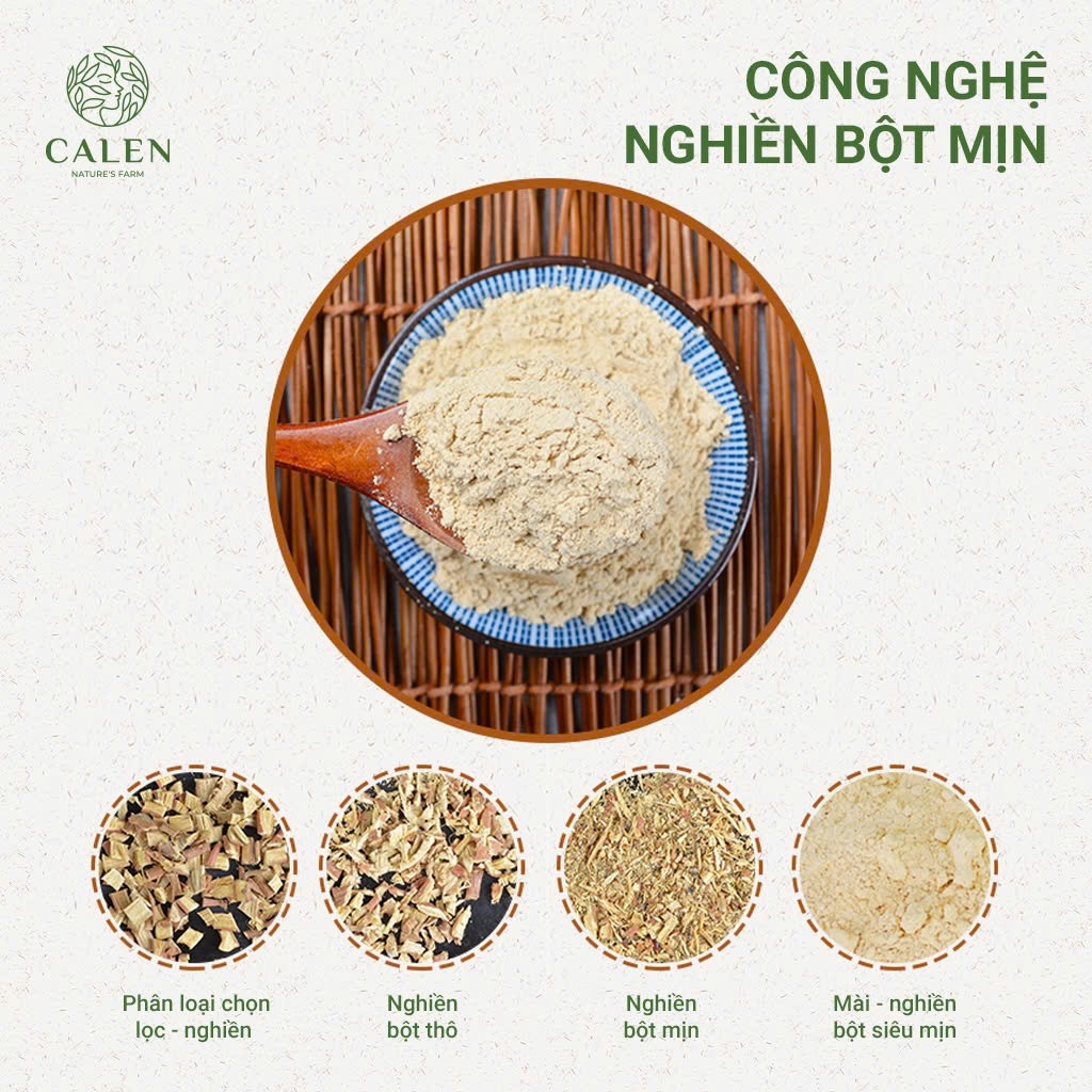 Bột mặt nạ cam thảo Calen Nature's Farm làm đẹp, dưỡng trắng da giảm thâm, giúp da mịn màng, hồng hào trắng sáng