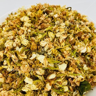 Hoa nhài sấy khô 100g, hoa lài, trà hoa nhài, bông nở, dùng pha tà, ướp trà, hương thơm đậm vị