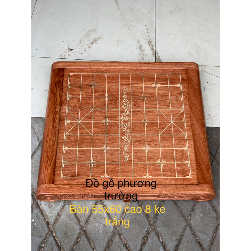 Bàn cờ tướng gỗ hương đá 55x60 cao 8cm ( chưa bao gồm quân)