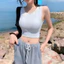 Áo ba lỗ nữ có mút ngực DuyLinh may 2 lớp dày dặn áo croptop 3 lỗ ôm body tôn dáng vải mát DL3LCM