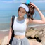 Áo ba lỗ nữ có mút ngực DuyLinh may 2 lớp dày dặn áo croptop 3 lỗ ôm body tôn dáng vải mát DL3LCM