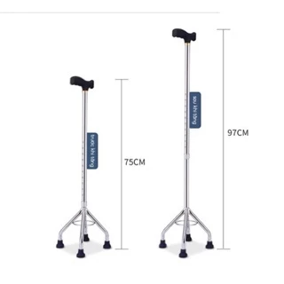 Gậy tập đi 3,4 chân Lucass Gậy chống người già