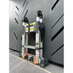 Thang nhôm rút chữ A 3.8M (1.9M+1.9M) có bánh xe, thanh giằng chống rung lắc, hàng nhập khẩu - BẢO HÀNH 24 THÁNG — ảnh 5