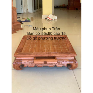 Bàn cờ tướng chân quỳ gỗ hương 55x60 cao 15cm (không bao gồm quân)