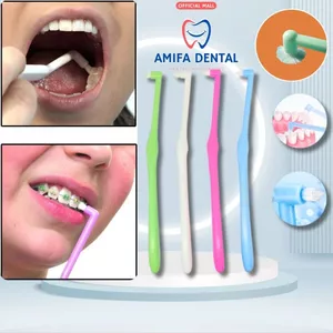 Bàn Chải Chỉnh Nha Đầu Nhỏ, Bàn Chải Chuyên Dụng Cho Người Niềng Răng, Bàn Chải Lông Mềm