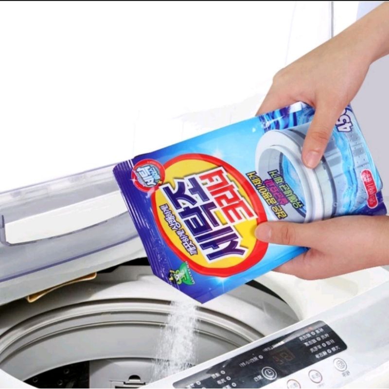 Bột Vệ Sinh máy giặt Hàn Quốc sát khuẩn khử mùi an toàn cho gia đình 450g
