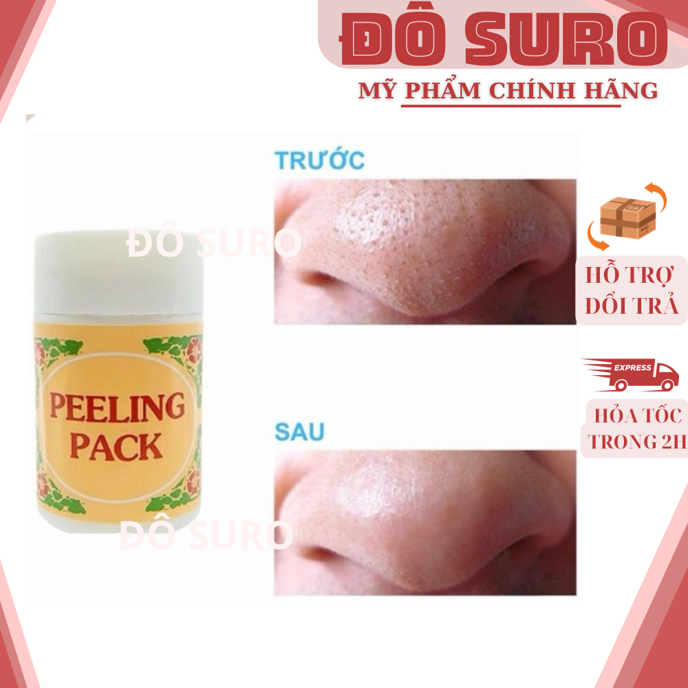 Kem Lột Mụn Peeling Pack 25G, 60G Lột Mụn Đầu Đen, Mụn Cám.