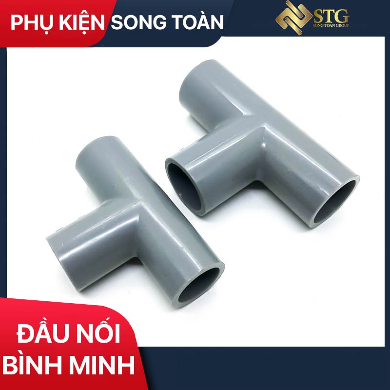 Tê Nhựa PVC & Cút Nối 3 Hướng Trơn Dán Ống 21 27 34 mm - Thương Hiệu ...