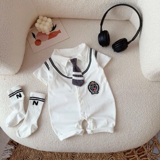 Body đùi công tử bé trai kèm cà vạt 4-10kg. Bộ đồ liền thân bé trai đầy tháng, thôi nôi. Dino Kids