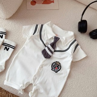 Body đùi công tử bé trai kèm cà vạt 4-10kg. Bộ đồ liền thân bé trai đầy tháng, thôi nôi. Dino Kids