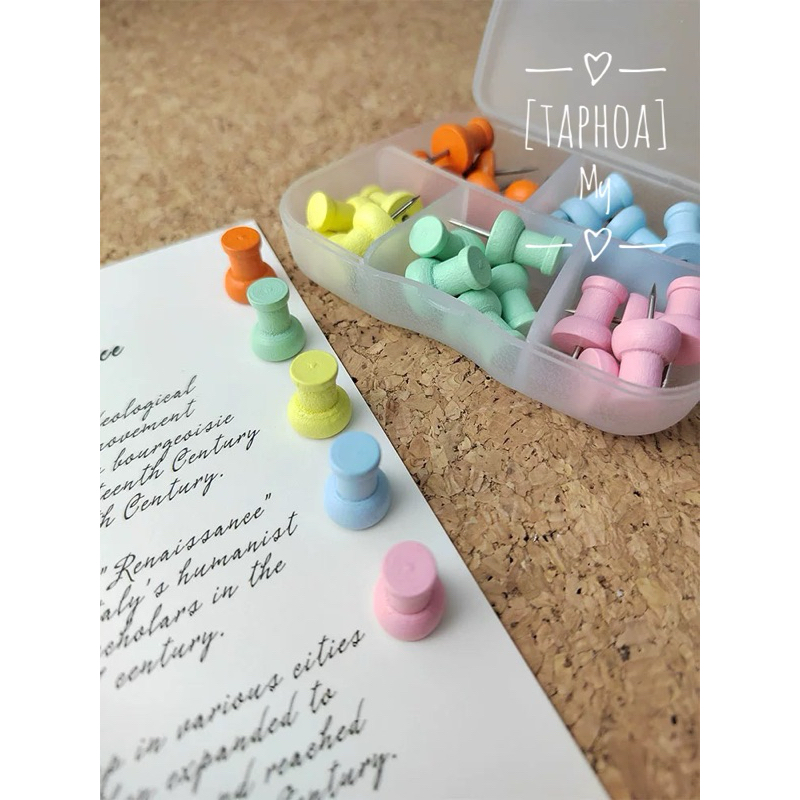 [VPP] Pin ghim bằng gỗ ghim ghi chú bảng bần bảng nỉ | Shopee Việt Nam