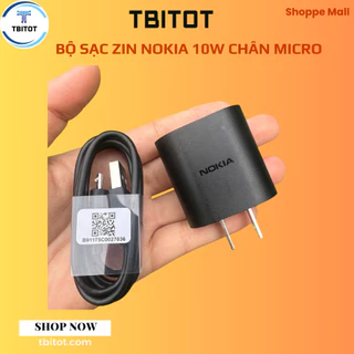 ( XẢ LỖ) Bộ Sạc Nokia Chính Hãng 5V 2A ~ 10W, Bộ sạc 10w cho Nokia X5 X6 X7-00 C21 C21Plus G20 6310 AD-10WC- TBITOT