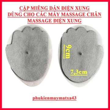 Miếng Dán Xung Điện size 7,3cm x 9cm dùng cho các Máy vật lý trị liệu, máy điện xung, hồng ngoại