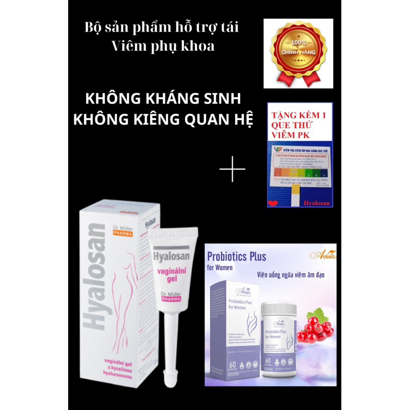 Combo Hyalosan hỗ trợ tái viêm nhiễm phụ khoa | Shopee Việt Nam