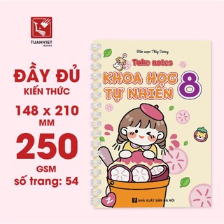 Sổ Giấy Lò Xo Take Note Khoa học Tự nhiên 8 TUANVIET BOOKS cỡ A5 (Phiên Bản Mới Nhất)