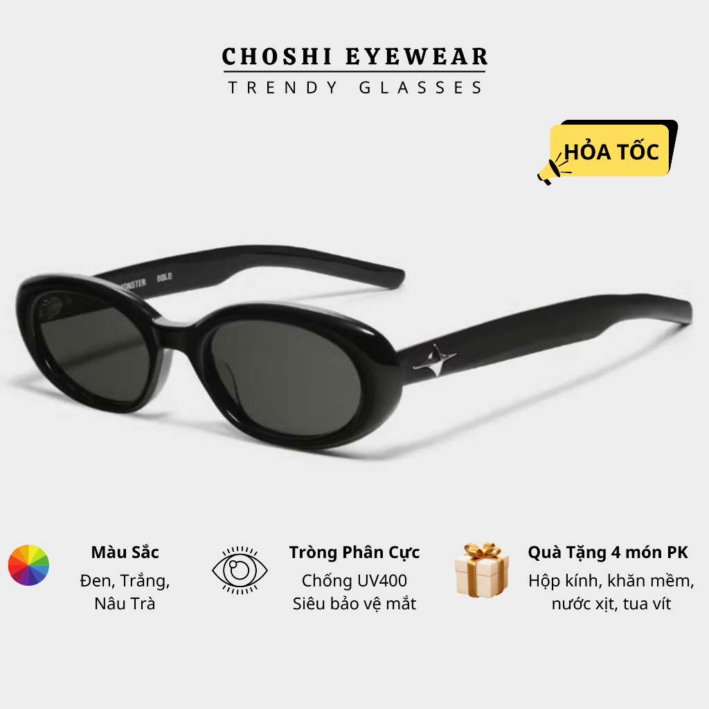 Kính Râm, Kính Mát Chống Tia UV400 Nam Nữ Hàn Quốc Dáng Oval Hot Trend ...