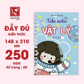 Sổ Giấy Lò Xo Take Note Vật lý THCS TUANVIET BOOKS cỡ A5 (Phiên Bản Mới Nhất)