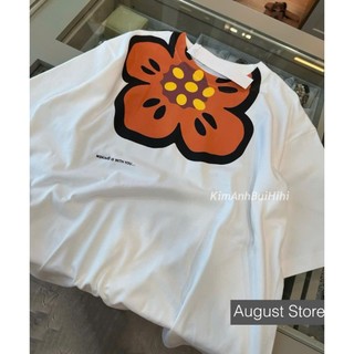 Áo Phông Hoa KAB Thun Ngắn Tay Họa Tiết Cute Dáng Rộng Giấu Quần Trùm Mông QCCC Cao Cấp Freesize