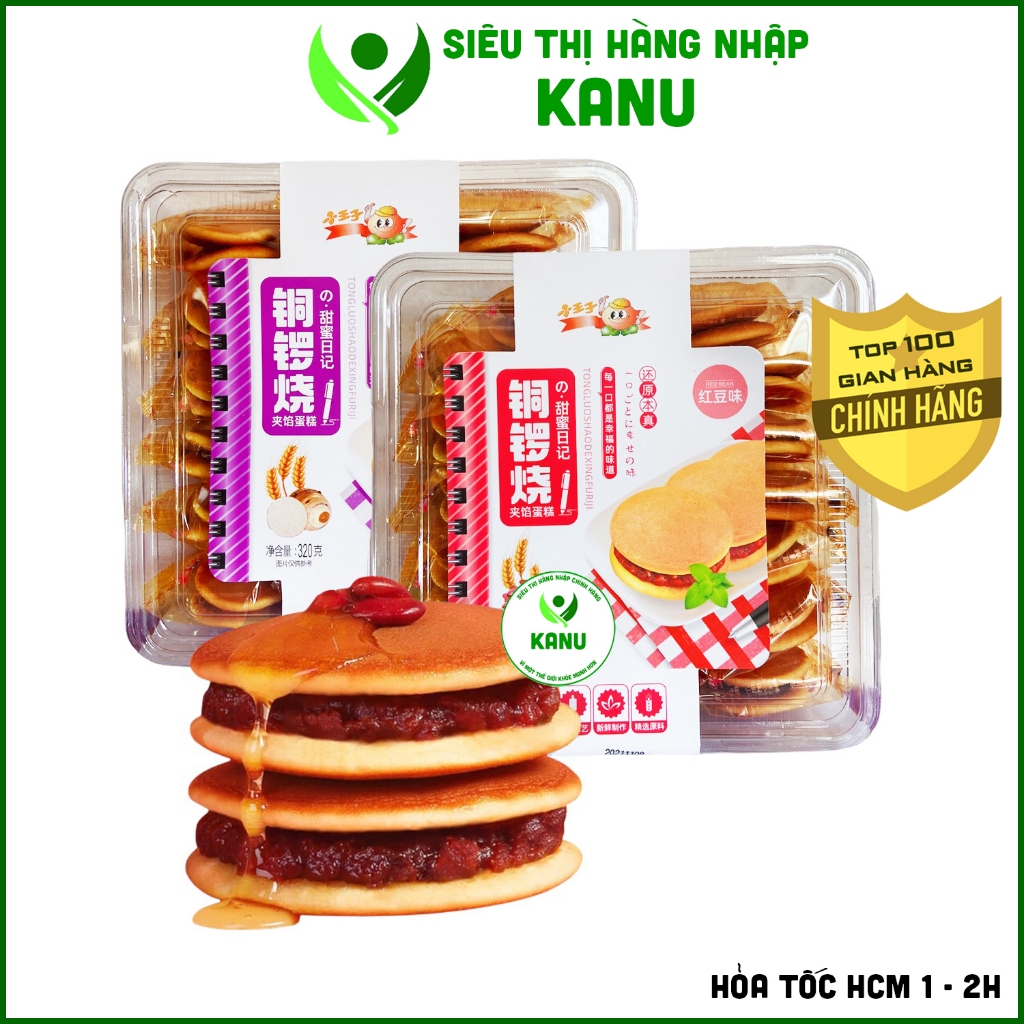 Bánh rán Doremon đậu đỏ khoai môn công nghệ Nhật Bản 320g (20 cái bánh ...
