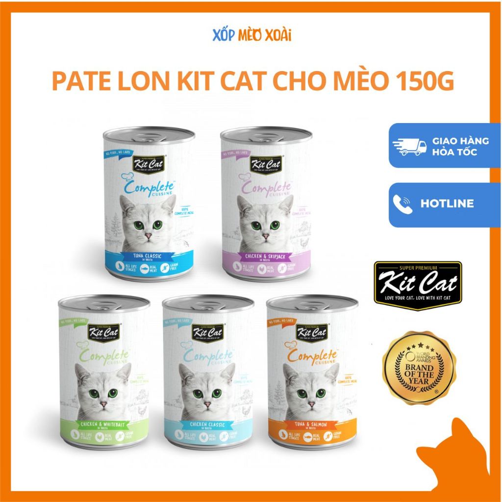 Pate Cho Mèo Kit Cat Complete Cuisine Lon 150G - Thức ăn ướt cho mèo ...