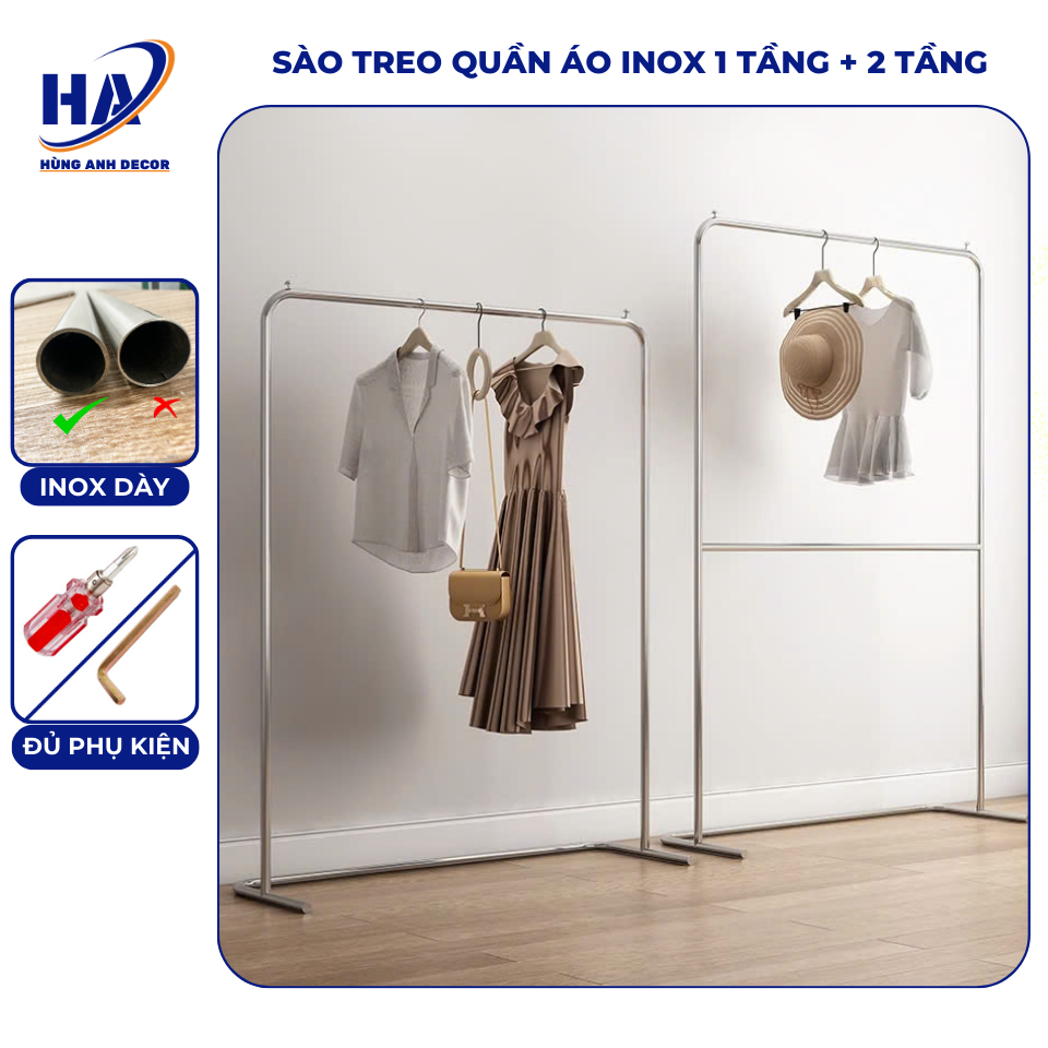 sào treo quần áo Chữ U, sào treo đồ inox,sào treo quần áo shop, sào ...