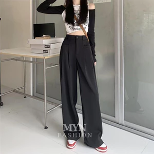 Quần Suông Ống Rộng Nữ Kiểu Dáng Tây Âu Lưng Cao Túi Vuông Culotest Vải Ruby Cao Cấp M20