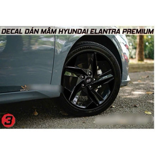 Decal dán mâm Elantra 2023 2024 2025 17inch ( bộ 5 bánh)
