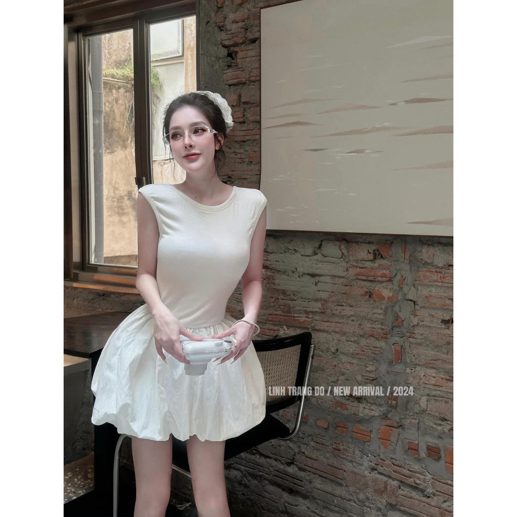 Dây Cột Tóc Scrunchies Thêu Hoa Màu Trắng Bản To Tiểu Thư Sang Trọng Hàn Quốc Phụ Kiện Tóc Empoli